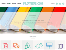 Tablet Screenshot of ploteos.com